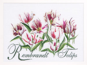 Thea GOUVERNEUR テア・グーヴェルヌール Rembrandt Tulips クロスステッチキット 16ct