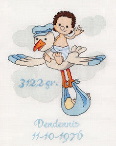 Thea GOUVERNEUR テア・グーヴェルヌール DenDennis It's a Boy クロスステッチキット 14ct