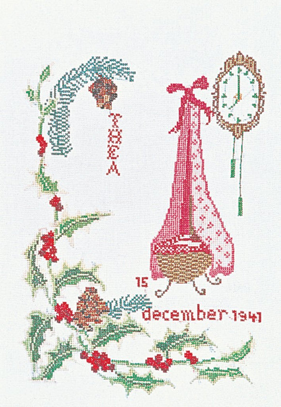 Thea GOUVERNEUR テア・グーヴェルヌール December クロスステッチキット 16ct