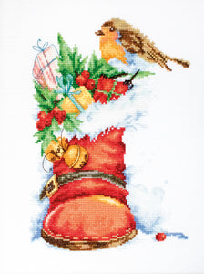 Luca-S B2310 Christmas boot クロスステッチキット