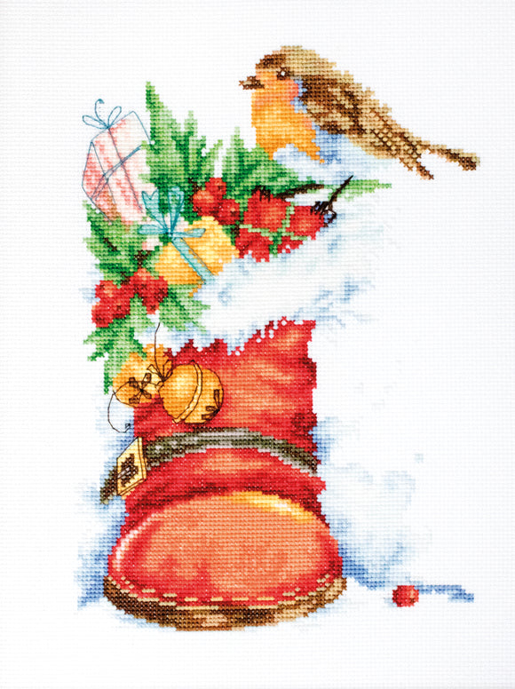 Luca-S B2310 Christmas boot クロスステッチキット