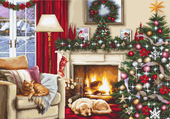 Luca-S B591 Christmas interior クロスステッチキット