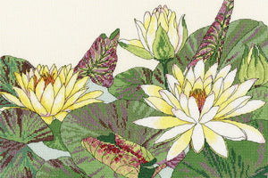 Bothy Threads ボシースレッズ Water Lily Blooms XBD12 クロスステッチキット