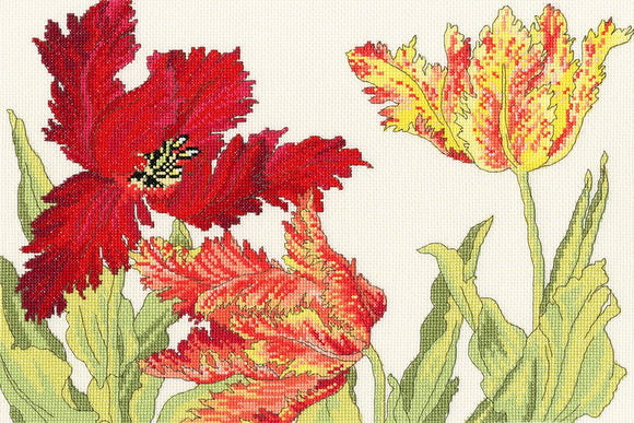 Bothy Threads ボシースレッズ Tulip Blooms XBD9 クロスステッチキット