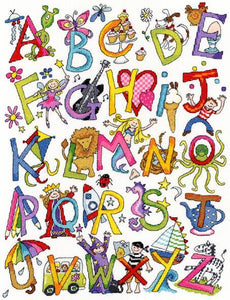 Bothy Threads ボシースレッズ Alphabet Fun XJR8 クロスステッチキット