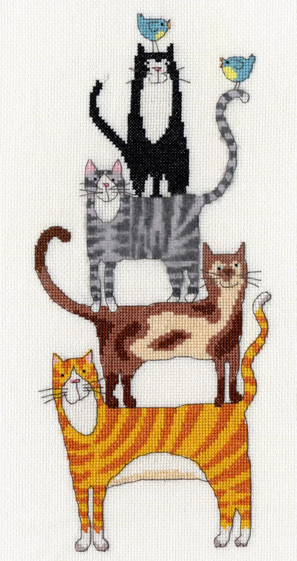 Bothy Threads ボシースレッズ Cat Stack XKM1 クロスステッチキット