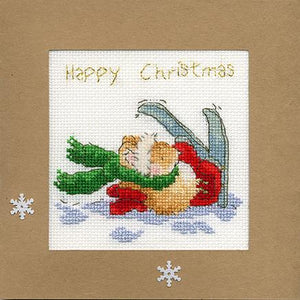 Bothy Threads ボシースレッズ クリスマスカード-Apres Ski XMAS21 クロスステッチキット
