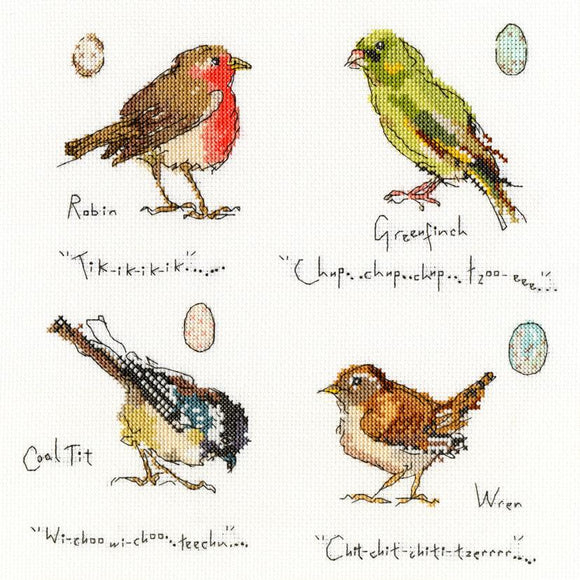 Bothy Threads ボシースレッズ Garden Birds 1 XMF1 クロスステッチキット