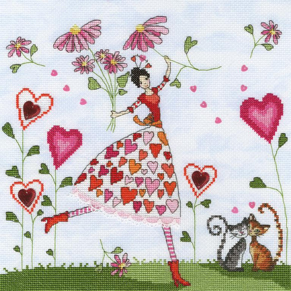 Bothy Threads ボシースレッズ Miss Heart XMM3 クロスステッチキット