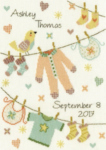 Bothy Threads ボシースレッズ Baby Grow XNB4 クロスステッチキット