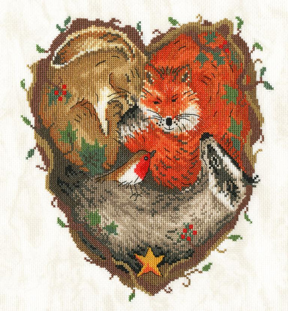 Bothy Threads ボシースレッズ Heart of the Woodland XSR3 クロスステッチキット