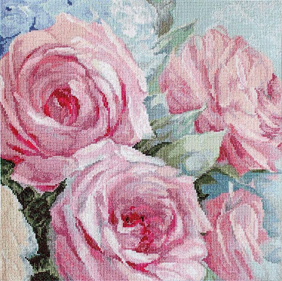 LETI 928 Pale Pink Roses クロスステッチキット