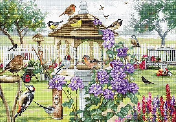 LETISTITCH 944 Bird table クロスステッチキット