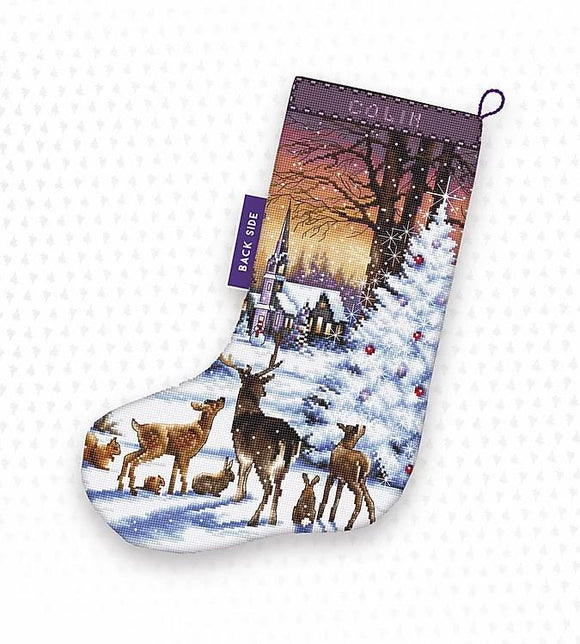 LETISTITCH 948 Christmas Wood Stocking クロスステッチキット