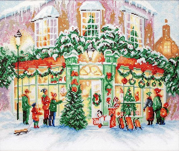 LETI 914 Christmas shop クロスステッチキット